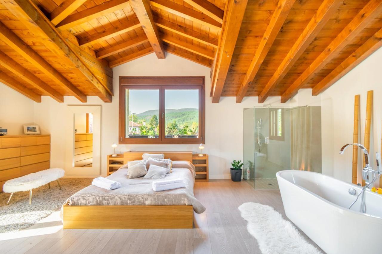 Casa Patxi, Espectacular Casa Rural Proxima A Pamplona Larrasoana Kültér fotó